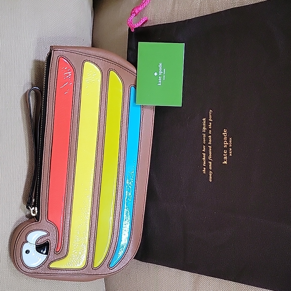 Kate Spade Macaw Parrot Cay Clutch